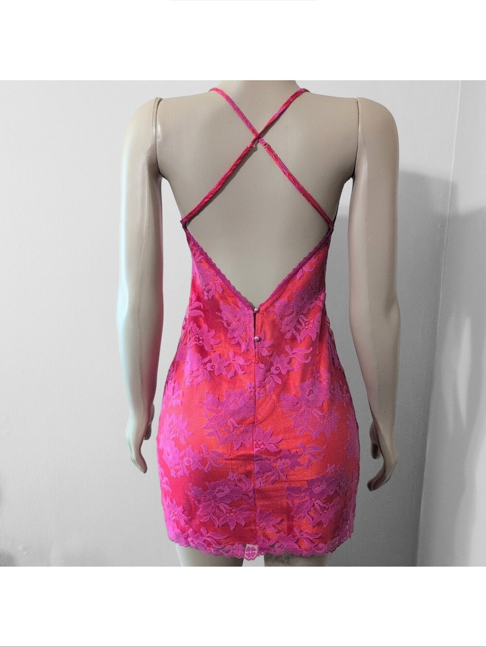 90's Victoria's Secret Lace Mini Dress - Picture 3 of 6